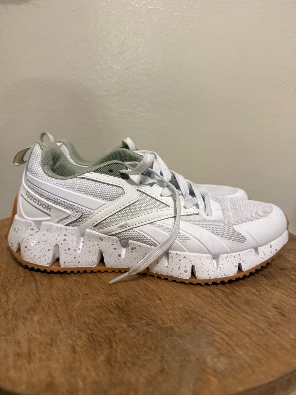 Reebok Kids White & Light Gray Chunky Trail Sneakers